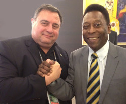 Dr. T.J. Rosandich and Pelé